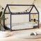 vidaXL - Kinderbedframe - massief - grenenhout - grijs - 70x140 - cm