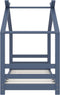 vidaXL - Kinderbedframe - massief - grenenhout - grijs - 70x140 - cm