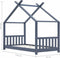 vidaXL - Kinderbedframe - massief - grenenhout - grijs - 70x140 - cm