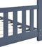 vidaXL - Kinderbedframe - massief - grenenhout - grijs - 80x160 - cm