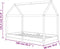 vidaXL - Kinderbedframe - massief - grenenhout - grijs - 80x160 - cm