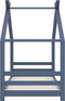 vidaXL - Kinderbedframe - massief - grenenhout - grijs - 80x160 - cm