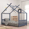 vidaXL - Kinderbedframe - massief - grenenhout - grijs - 80x160 - cm