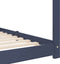 vidaXL - Kinderbedframe - massief - grenenhout - grijs - 80x160 - cm