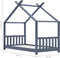 vidaXL - Kinderbedframe - massief - grenenhout - grijs - 80x160 - cm