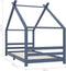 vidaXL - Kinderbedframe - massief - grenenhout - grijs - 90x200 - cm