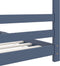 vidaXL - Kinderbedframe - massief - grenenhout - grijs - 90x200 - cm