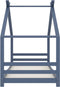 vidaXL - Kinderbedframe - massief - grenenhout - grijs - 90x200 - cm