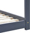 vidaXL - Kinderbedframe - massief - grenenhout - grijs - 90x200 - cm