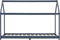 vidaXL - Kinderbedframe - massief - grenenhout - grijs - 90x200 - cm
