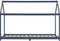 vidaXL - Kinderbedframe - massief - grenenhout - grijs - 90x200 - cm