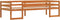 vidaXL - Kinderbedframe - massief - grenenhout - wasbruin - 75x190 - cm