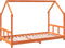 vidaXL - Kinderbedframe - massief - grenenhout - wasbruin - 90x190 - cm