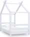 vidaXL - Kinderbedframe - massief - grenenhout - wit - 70x140 - cm