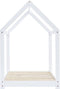 vidaXL - Kinderbedframe - massief - grenenhout - wit - 70x140 - cm