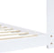 vidaXL - Kinderbedframe - massief - grenenhout - wit - 70x140 - cm