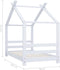 vidaXL - Kinderbedframe - massief - grenenhout - wit - 70x140 - cm