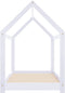 vidaXL - Kinderbedframe - massief - grenenhout - wit - 70x140 - cm