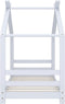 vidaXL - Kinderbedframe - massief - grenenhout - wit - 70x140 - cm
