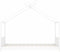 vidaXL - Kinderbedframe - massief - grenenhout - wit - 70x140 - cm