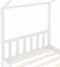 vidaXL - Kinderbedframe - massief - grenenhout - wit - 70x140 - cm