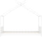 vidaXL - Kinderbedframe - massief - grenenhout - wit - 70x140 - cm