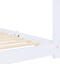 vidaXL - Kinderbedframe - massief - grenenhout - wit - 70x140 - cm
