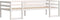 vidaXL - Kinderbedframe - massief - grenenhout - wit - 75x190 - cm