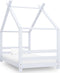 vidaXL - Kinderbedframe - massief - grenenhout - wit - 80x160 - cm