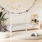 vidaXL - Kinderbedframe - massief - grenenhout - wit - 80x160 - cm