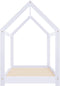 vidaXL - Kinderbedframe - massief - grenenhout - wit - 80x160 - cm