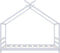 vidaXL - Kinderbedframe - massief - grenenhout - wit - 80x160 - cm