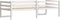 vidaXL - Kinderbedframe - massief - grenenhout - wit - 80x200 - cm