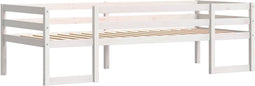 vidaXL - Kinderbedframe - massief - grenenhout - wit - 90x200 - cm
