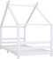 vidaXL - Kinderbedframe - massief - grenenhout - wit - 90x200 - cm