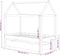 vidaXL - Kinderbedframe - met - lade - grenenhout - donkergrijs - 70x140 - cm
