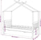 vidaXL - Kinderbedframe - met - lade - grenenhout - donkergrijs - 80x160 - cm