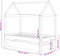 vidaXL - Kinderbedframe - met - lade - grenenhout - donkergrijs - 80x160 - cm