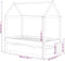 vidaXL - Kinderbedframe - met - lade - grenenhout - donkergrijs - 80x160 - cm