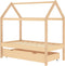 vidaXL - Kinderbedframe - met - lade - massief - grenenhout - 70x140 - cm