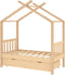 vidaXL - Kinderbedframe - met - lade - massief - grenenhout - 70x140 - cm