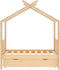 vidaXL - Kinderbedframe - met - lade - massief - grenenhout - 70x140 - cm