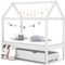 vidaXL - Kinderbedframe - met - lade - massief - grenenhout - 70x140 - cm - wit