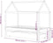 vidaXL - Kinderbedframe - met - lade - massief - grenenhout - 70x140 - cm - wit