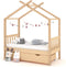 vidaXL - Kinderbedframe - met - lade - massief - grenenhout - 70x140 - cm