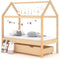 vidaXL - Kinderbedframe - met - lade - massief - grenenhout - 70x140 - cm