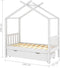 vidaXL - Kinderbedframe - met - lade - massief - grenenhout - 70x140 - cm - wit