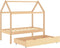vidaXL - Kinderbedframe - met - lade - massief - grenenhout - 70x140 - cm
