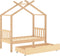vidaXL - Kinderbedframe - met - lade - massief - grenenhout - 70x140 - cm