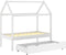 vidaXL - Kinderbedframe - met - lade - massief - grenenhout - 70x140 - cm - wit